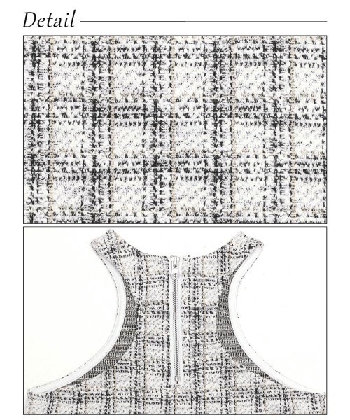 Lunangelina（ルナアンヘリナ）の「tweed tops（タンクトップ・レディース・ホワイト・フリー）」の2枚目の写真