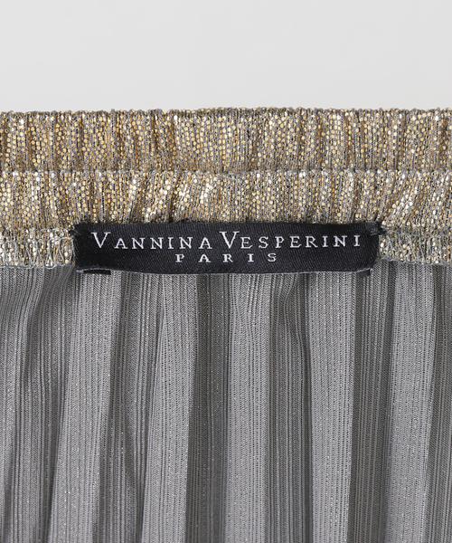 VANNINA VESPERINI ゴールド プリーツスカート Deuxieme Classe（ドゥーズィエムクラス）の「【VANNINA