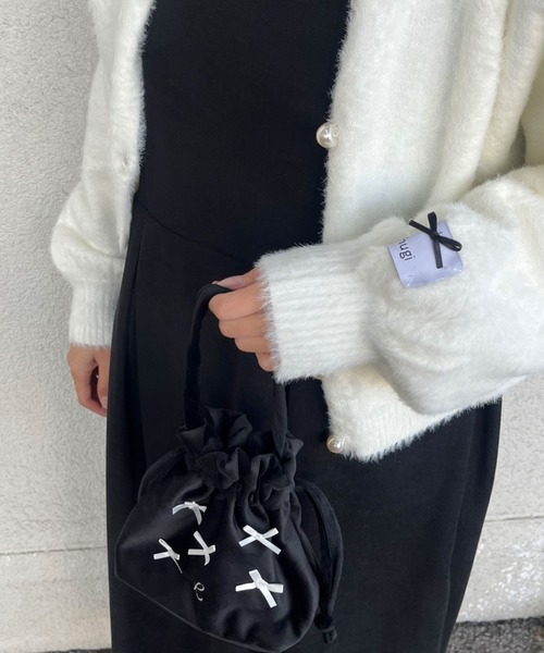 ニット セーター 2WAY PEARL SHAGGY KNIT/2WAYパールシャギーニット レディース 2WAY PEARL SHAGGY KNIT/2WAYパールシャギーニット（ニット