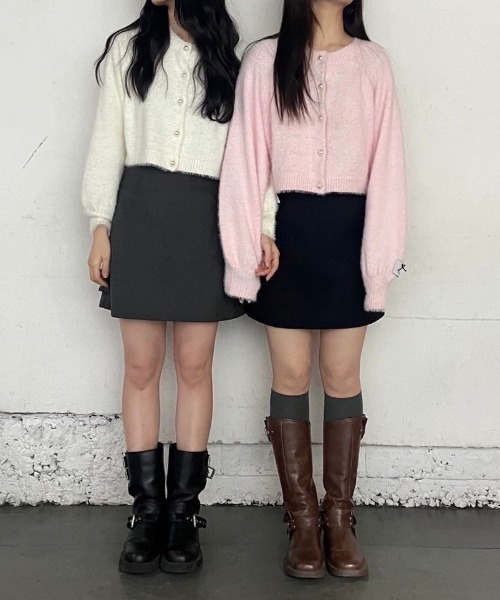 2WAY PEARL SHAGGY KNIT/2WAYパールシャギーニット（ニット