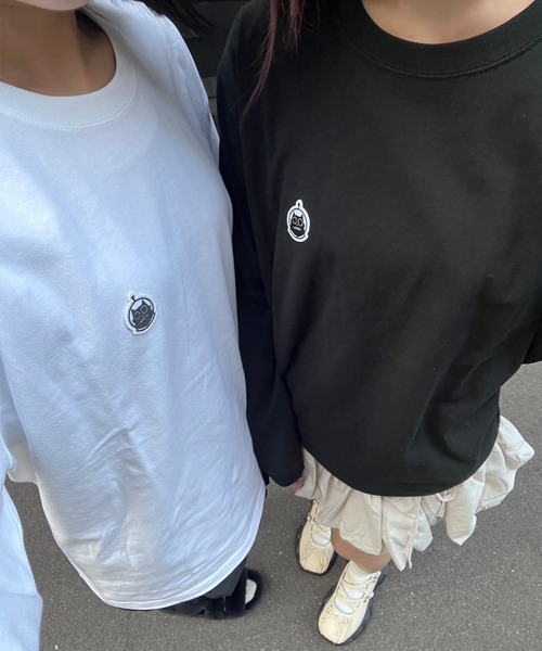 merrylatte(メリーラテ)の「HICAT Hi-LONGT【R】(Tシャツ/カットソー・レディース・ブラック/ホワイト・MEDIUM/LARGE)」の14枚目の写真