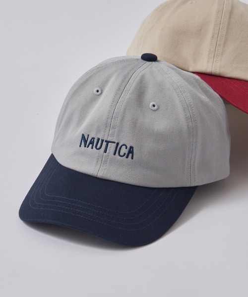 NAUTICA(ノーティカ)の「【NAUTICA】2TONE 6PロゴCAP NT083 CBS(キャップ・メンズ・レッド/グリーン/ネイビー・FREE)」の3枚目の写真