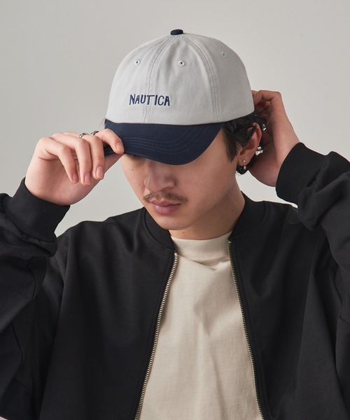NAUTICA(ノーティカ)の「【NAUTICA】2TONE 6PロゴCAP NT083 CBS(キャップ・メンズ・レッド/グリーン/ネイビー・FREE)」の11枚目の写真