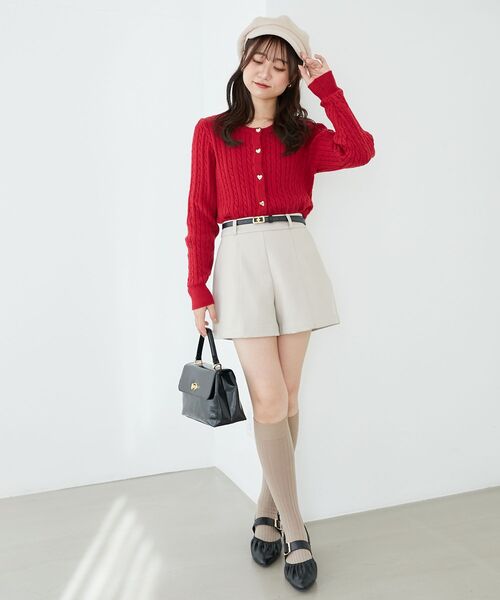 MAJESTIC LEGON(マジェスティックレゴン)の「ベルト付きショートパンツ(その他パンツ・レディース・ブラック/グレー/アイボリー/ブラック系その他/ブラック系その他2・MEDIUM)」の15枚目の写真