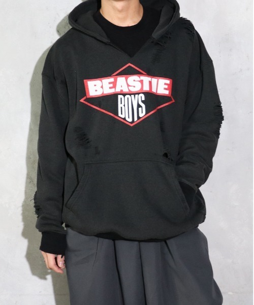 THRIFTY LOOK / スリフティールック WORN-OUT BAND HOODIE
