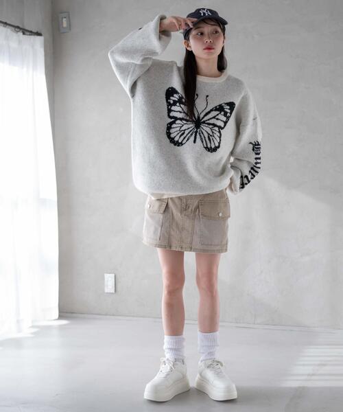 WEGO(ウィゴー)の「WEGO/ヴィンテージウォッシュカーゴミニスカート(デニムスカート・レディース・コバルトブルー/ベージュ/スカイブルー/ブラック・FREE)」の17枚目の写真