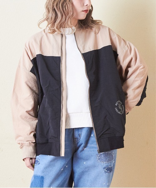 【セール】ナイロン切替ブルゾン（ブルゾン）｜CUBE SUGAR（キューブシュガー）