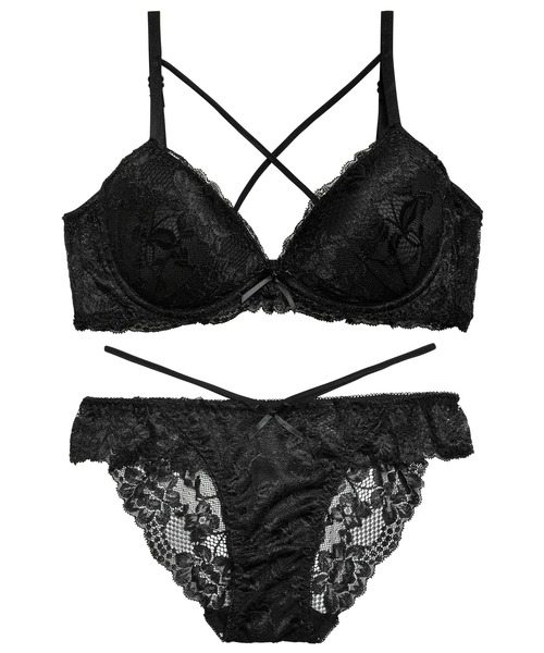DRW(ドロー)の「【育乳×脇高でグイ寄せ】選べるショーツ レーシィブルーム コード 育乳脇高 ブラジャー & フルバック or Tバック ショーツ セット(ブラ&ショーツ・レディース・パープル/ブラック/ブラック系1/パープル系1/ブルー/ブルー系1・A65/B65/B70/B75/C65/C70/C75/D65/D70/D75/A70/A75)」の16枚目の写真