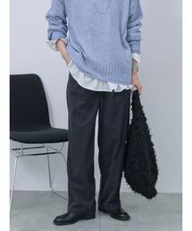 Samansa Mos2 blue | カットコールパンツ(その他パンツ)