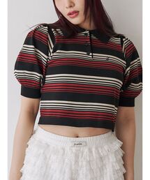 jouetie | マルチボーダーポロニット(ニット/セーター)