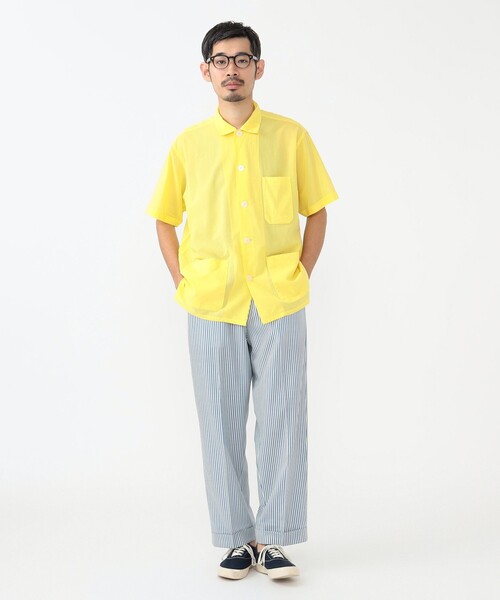 BEAMS PLUS（ビームスプラス）の「アイビー ワイド ウール トラウザーズ（スラックス・メンズ・ブルー/オレンジ/ブラウン・M/S/L）」の4枚目の写真