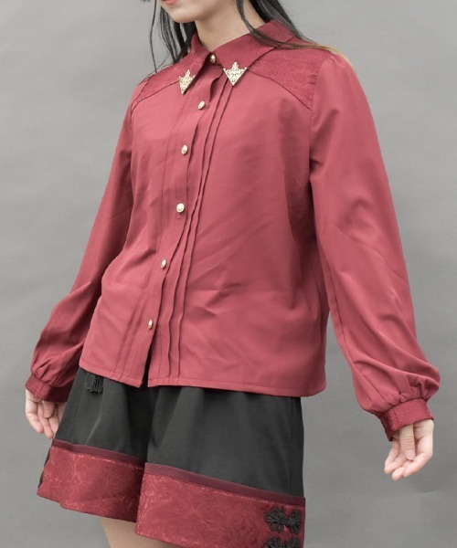 ホウズキ axes femme POETIQUE（アクシーズファムポエティック）の「衿金具付き