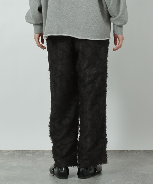 LAKOLE（ラコレ）の「カットジャガードパンツ / 290719（その他パンツ・レディース・ブラック/アイボリー/ピンクベージュ・FREE）」の11枚目の写真