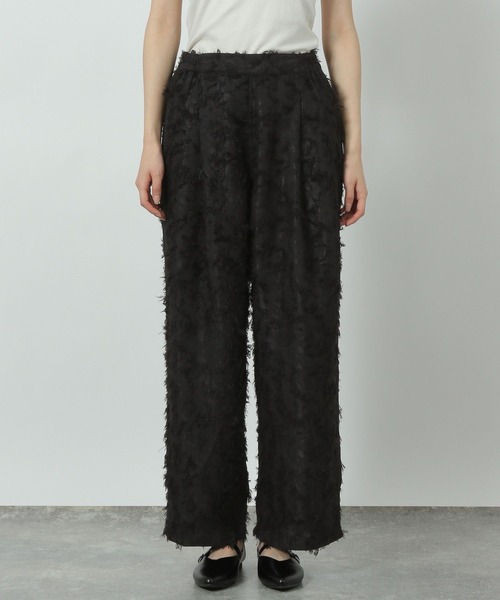 LAKOLE（ラコレ）の「カットジャガードパンツ / 290719（その他パンツ・レディース・ブラック/アイボリー/ピンクベージュ・FREE）」の13枚目の写真