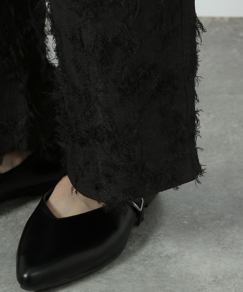 LAKOLE（ラコレ）の「カットジャガードパンツ / 290719（その他パンツ・レディース・ブラック/アイボリー/ピンクベージュ・FREE）」の18枚目の写真