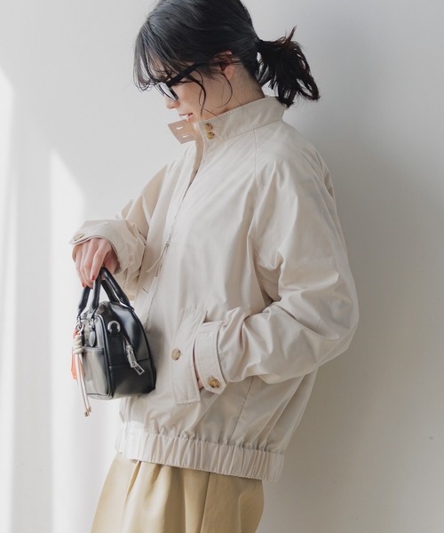 niko and...(ニコアンド)の「コーティングスウィングトップ(その他アウター・レディース・ブラック/アイボリー・FREE)」の2枚目の写真