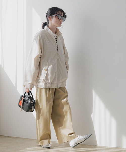 niko and...(ニコアンド)の「コーティングスウィングトップ(その他アウター・レディース・ブラック/アイボリー・FREE)」の3枚目の写真