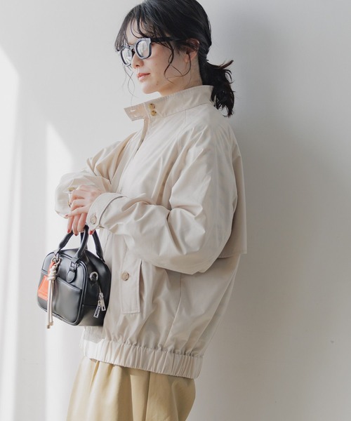 niko and...(ニコアンド)の「コーティングスウィングトップ(その他アウター・レディース・ブラック/アイボリー・FREE)」の6枚目の写真