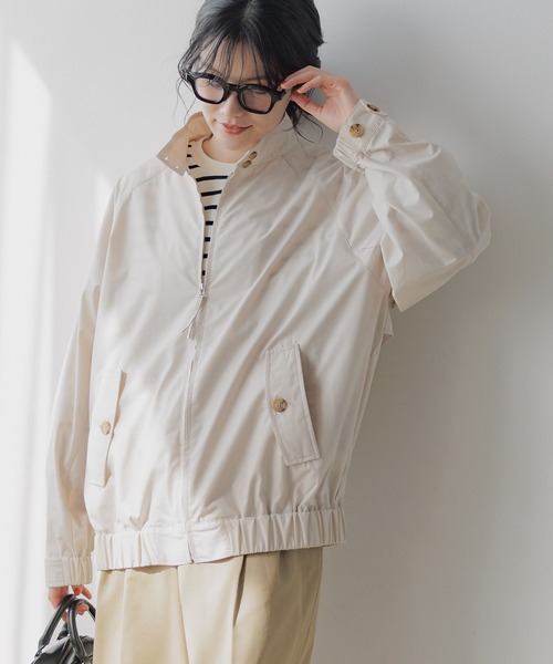 niko and...(ニコアンド)の「コーティングスウィングトップ(その他アウター・レディース・ブラック/アイボリー・FREE)」の7枚目の写真