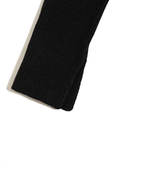 VOLTAGE CONTROL FILTER(ヴォルテージコントロールフィルター)の「Voltage Control Filter(ヴォルテージ コントロール フィルター) Wool Rib Knit Top / Black(ニット/セーター・レディース・ブラック・F)」の5枚目の写真