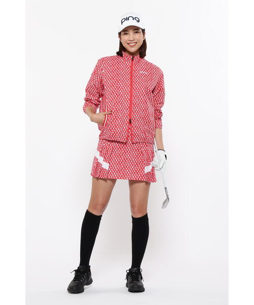 セール】【PING APPAREL】総柄プリント全方向ストレッチテラ