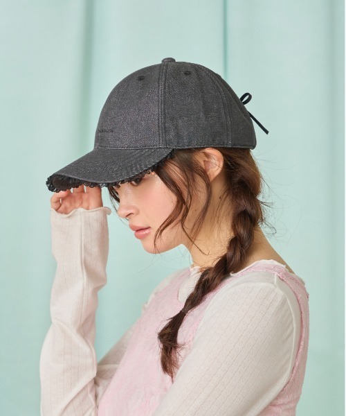 kaorinomori（カオリノモリ）の「kaorinomori マヴィキャップ / カオリノモリ（キャップ・レディース・ライトブルー/ブラック/オフホワイト・FREE）」の18枚目の写真