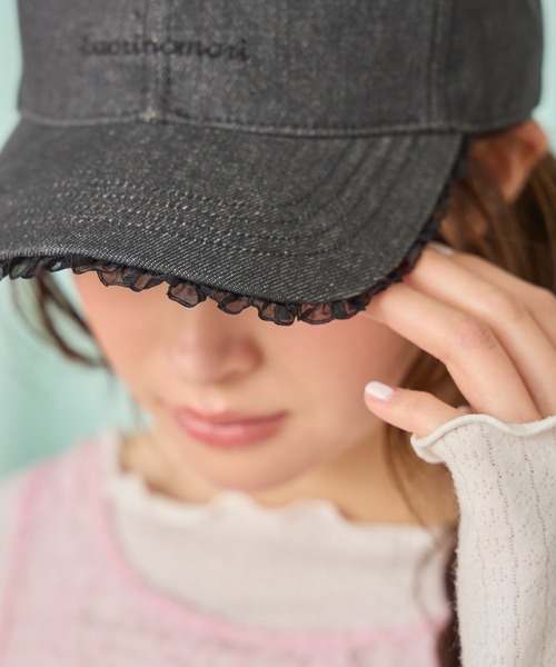 kaorinomori（カオリノモリ）の「kaorinomori マヴィキャップ / カオリノモリ（キャップ・レディース・ライトブルー/ブラック/オフホワイト・FREE）」の17枚目の写真