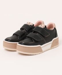厚底ダブルストラップスニーカー