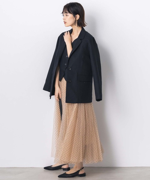 Gready Brilliant（グレディブリリアン）の「ＬＵラメリネンベスト（その他アウター・レディース・ブラウン/ブラック・38）」の12枚目の写真