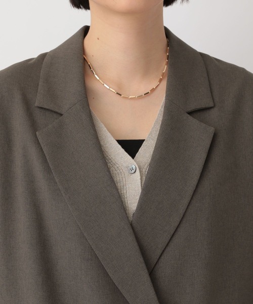 A part by（アパートバイ）の「リネンライクWジャケット（テーラードジャケット・レディース・ブラック/ライトベージュ/チャコールグレー/ライトグリーン・SMALL/MEDIUM）」の19枚目の写真