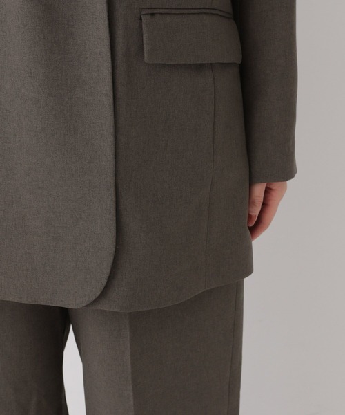 A part by（アパートバイ）の「リネンライクWジャケット（テーラードジャケット・レディース・ブラック/ライトベージュ/チャコールグレー/ライトグリーン・SMALL/MEDIUM）」の17枚目の写真