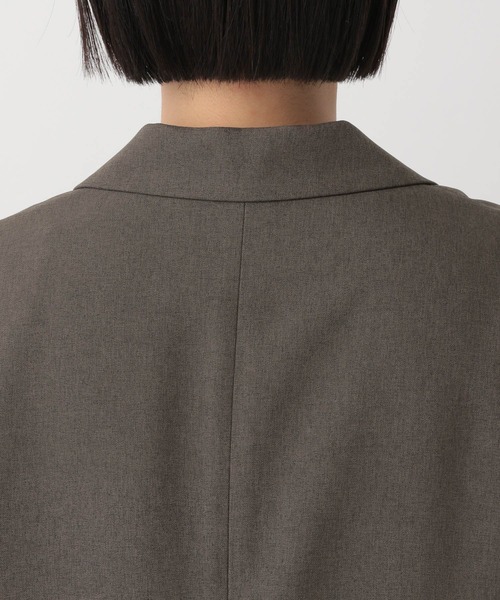 A part by（アパートバイ）の「リネンライクWジャケット（テーラードジャケット・レディース・ブラック/ライトベージュ/チャコールグレー/ライトグリーン・SMALL/MEDIUM）」の15枚目の写真