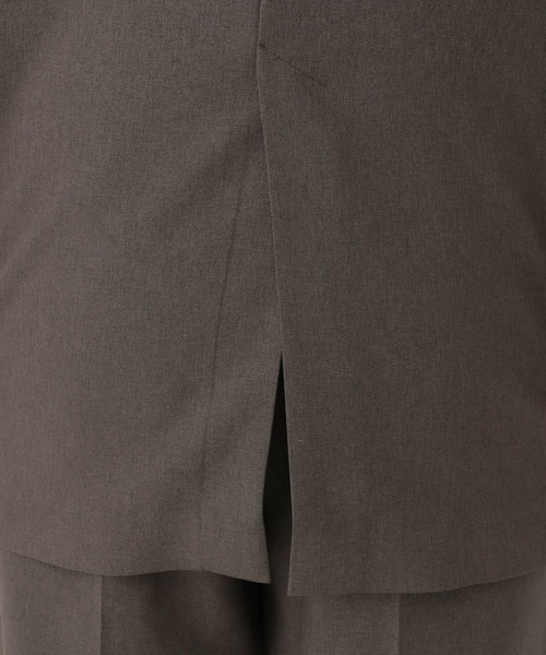 A part by（アパートバイ）の「リネンライクWジャケット（テーラードジャケット・レディース・ブラック/ライトベージュ/チャコールグレー/ライトグリーン・SMALL/MEDIUM）」の14枚目の写真