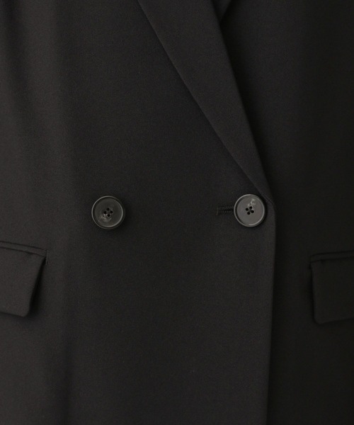 A part by（アパートバイ）の「リネンライクWジャケット（テーラードジャケット・レディース・ブラック/ライトベージュ/チャコールグレー/ライトグリーン・SMALL/MEDIUM）」の12枚目の写真