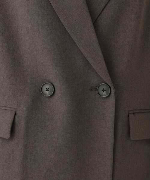 A part by（アパートバイ）の「リネンライクWジャケット（テーラードジャケット・レディース・ブラック/ライトベージュ/チャコールグレー/ライトグリーン・SMALL/MEDIUM）」の11枚目の写真