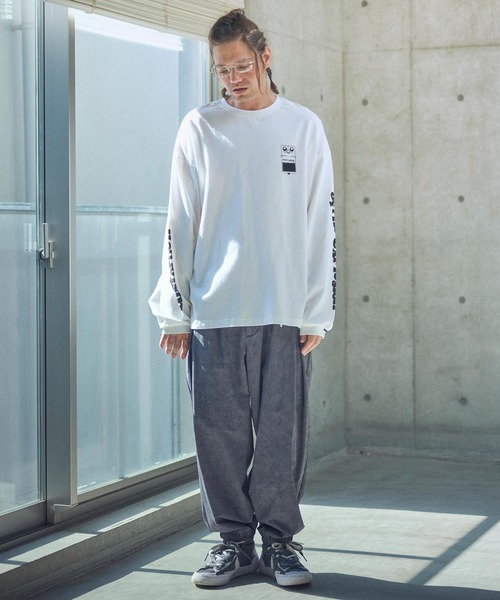 ADAM PATEK(アダムパテック)の「ADAMPATEK/distortion long sleeve T/エフェクタープリントロングスリーブTシャツ(Tシャツ/カットソー・メンズ・ブラック/ホワイト・2/1)」の16枚目の写真