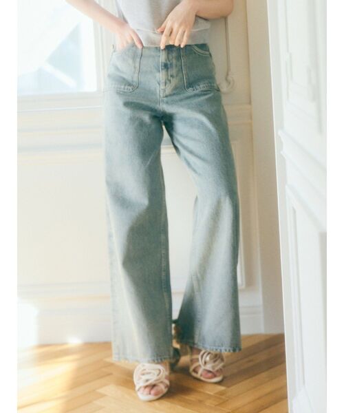EATME(イートミー)の「【EATME×MIKANA YAMAMOTO】ポケットデニムパンツ(デニムパンツ・レディース・ライトブルー・MEDIUM/SMALL)」の1枚目の写真