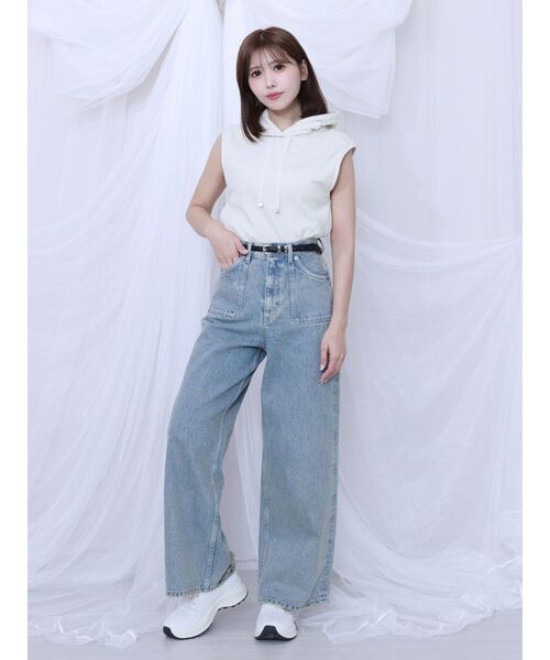 EATME(イートミー)の「【EATME×MIKANA YAMAMOTO】ポケットデニムパンツ(デニムパンツ・レディース・ライトブルー・MEDIUM/SMALL)」の4枚目の写真