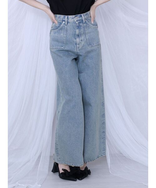 EATME(イートミー)の「【EATME×MIKANA YAMAMOTO】ポケットデニムパンツ(デニムパンツ・レディース・ライトブルー・MEDIUM/SMALL)」の15枚目の写真