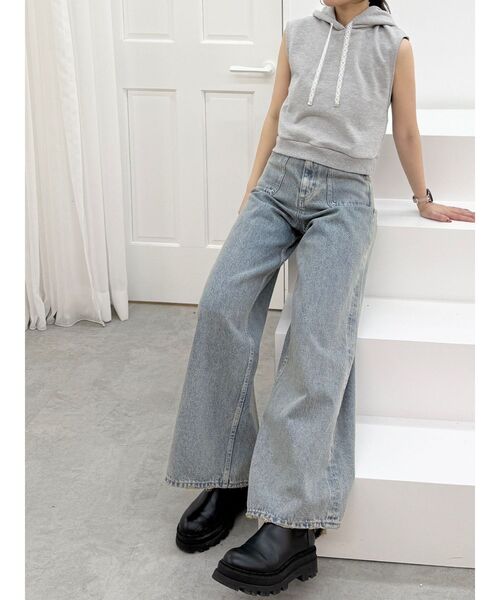 EATME(イートミー)の「【EATME×MIKANA YAMAMOTO】ポケットデニムパンツ(デニムパンツ・レディース・ライトブルー・MEDIUM/SMALL)」の19枚目の写真