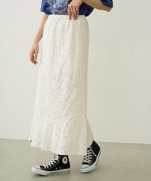 MILKFED.（ミルクフェド）の「DETACHABLE LACE SKIRT（スカート・レディース・ホワイト/ブラック・ONE SIZE）」の11枚目の写真