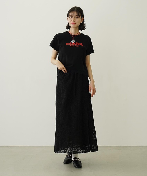 【非売品】MILKFED ミルクフェド　ロングスカート セール】DETACHABLE LACE SKIRT（スカート）｜MILKFED.（ミルク