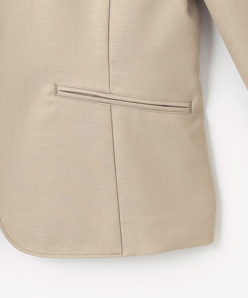 J.PRESS Ladies(J.プレス レディス)の「【セットアップ対応・洗える・UVケア・吸水速乾】OXIJEWELストレッチ ノーカラー ジャケット(ノーカラージャケット・レディース・シルバー系/ベージュ系/ネイビー系/ライトグレー系・XS)」の16枚目の写真