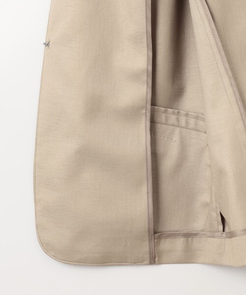 J.PRESS Ladies(J.プレス レディス)の「【セットアップ対応・洗える・UVケア・吸水速乾】OXIJEWELストレッチ ノーカラー ジャケット(ノーカラージャケット・レディース・シルバー系/ベージュ系/ネイビー系/ライトグレー系・XS)」の20枚目の写真