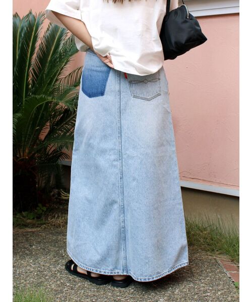 Ungrid（アングリッド）の「ポケットリメイクデニムロングスカート（スカート・レディース・ブルー・SMALL/MEDIUM）」の10枚目の写真