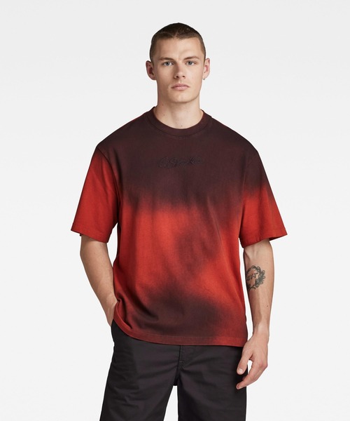 送料込★G-Star★Photo Print R T Tシャツ G-Star RAW｜【公式ショップ】BARCODE BACK GRAPHIC LOOSE T