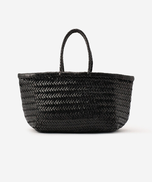 DRAGON(ドラゴン)の「dragon | レザーウーヴンバッグ TRIPLE(トートバッグ・レディース・キャメル/ブラック/ダークブラウン・ONE)」の1枚目の写真