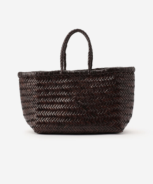 DRAGON(ドラゴン)の「dragon | レザーウーヴンバッグ TRIPLE(トートバッグ・レディース・キャメル/ブラック/ダークブラウン・ONE)」の5枚目の写真