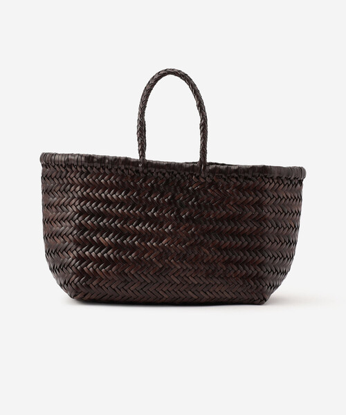 DRAGON(ドラゴン)の「dragon | レザーウーヴンバッグ TRIPLE(トートバッグ・レディース・キャメル/ブラック/ダークブラウン・ONE)」の9枚目の写真