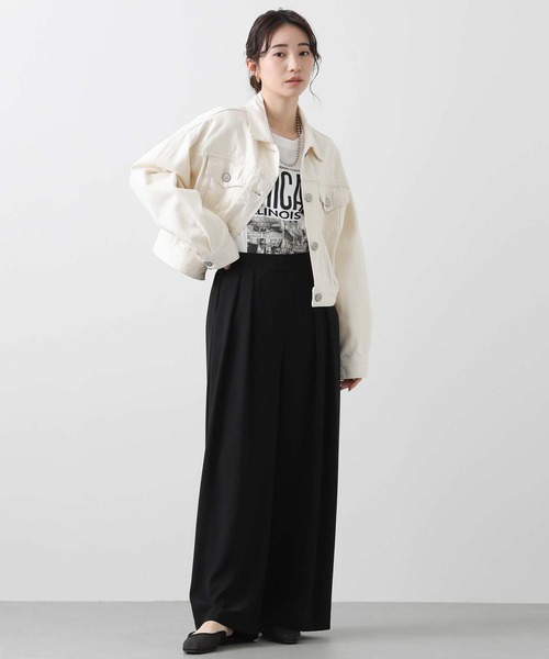 SOMETHING（サムシング）の「サムシングデニムジャケット（その他アウター・レディース・アイボリー/ブルー系・FREE）」の6枚目の写真